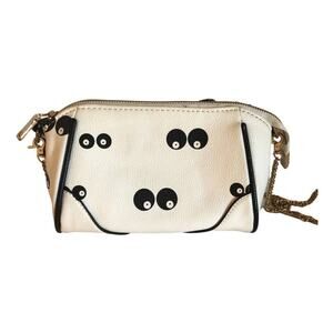 JingPinPiJu White & Black bag, Leather Bow & Tassel details